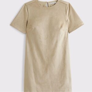 Abercrombie & Fitch Tan TALL Mini Suede Dress